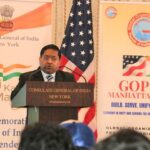 G 1 Consul Geneeral Randhir Kumar Jaiswal speaking.Photo 1