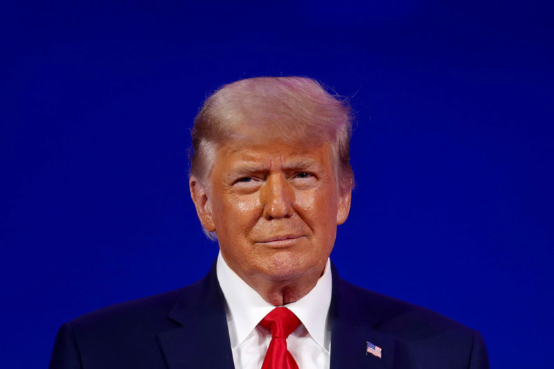 Former U.S. President Donald Trump speaks at the Conservative Political Action Conference in Orlando