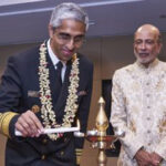 Dr. Vivek Murthy lights a diya