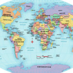 Globe world-map-continent-and-country-labels-globe-turner-llc
