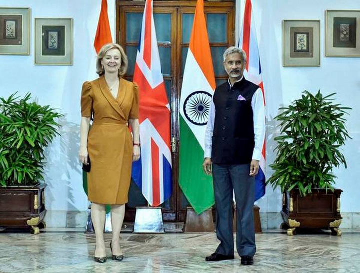 Jaishankar and British Foreign Secretary Truss