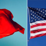 Chinese Flag Waving Patriotism Concept