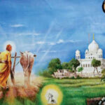 Guru Nanak in his fields at Kartarpur Sahib