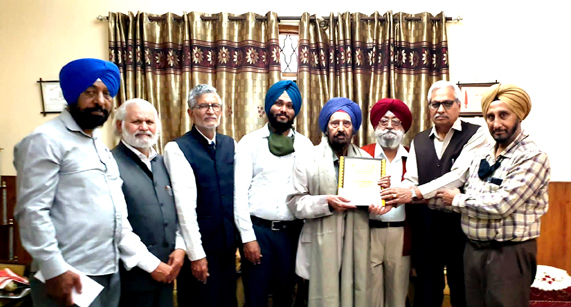 Prof Bhogal honored