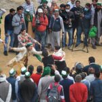 Samyukta Kisan Morcha Farmers play a game