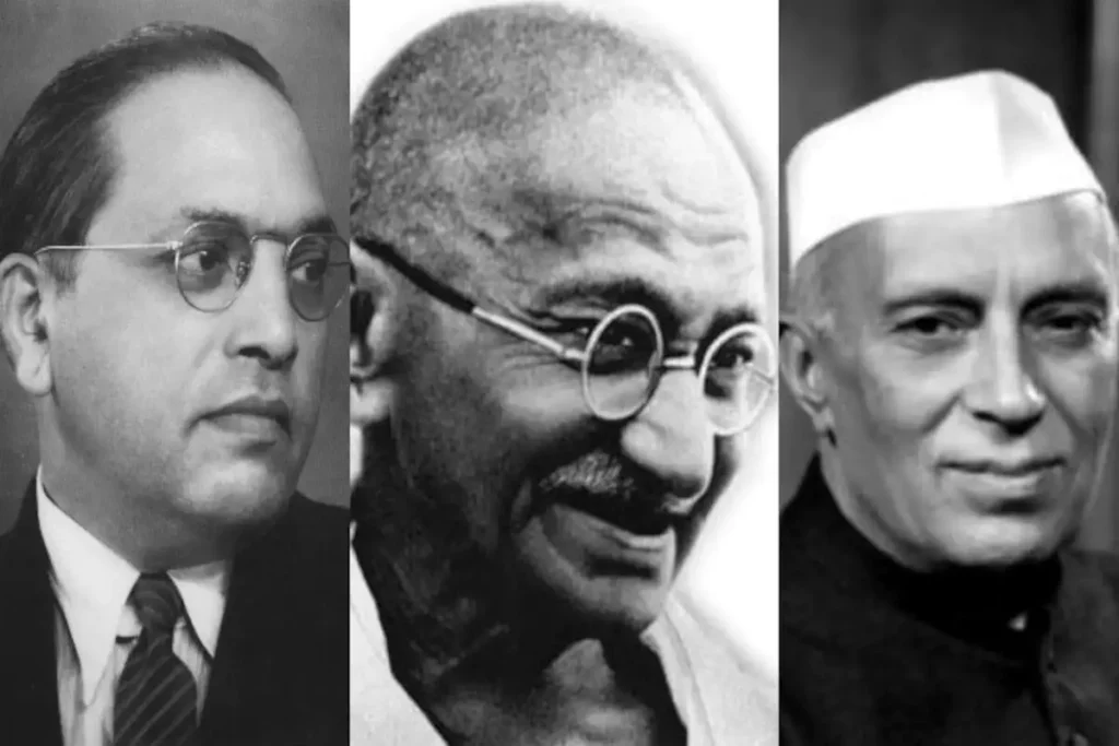 Ambedkar Gandhi Nehru