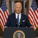 Biden speaking at the Capitol on 6th Jan