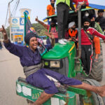 Farmers jubilating
