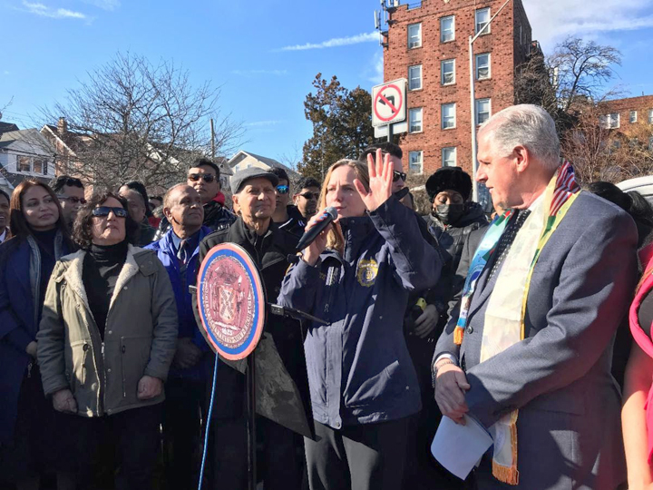 Melinda Katz at the renaming of street after Bangladeshi community