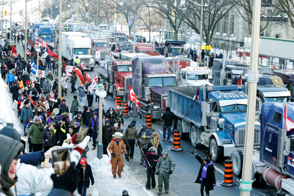 Truckers protest in Ottawa