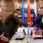 Russiaand Ukrainian reps at the talks