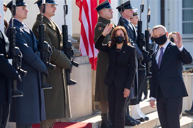 US VP Kamala Harris in Poland