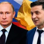 Vladimir Putin and Zelenski