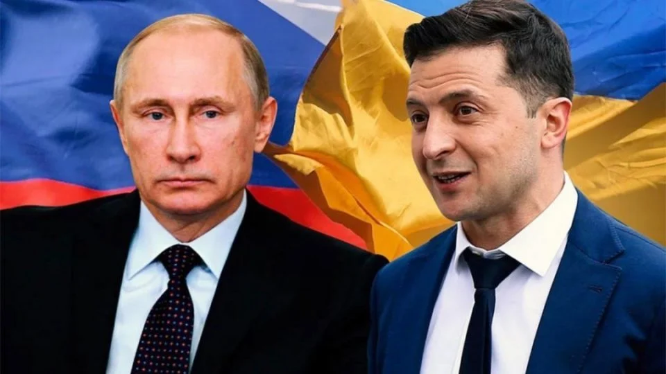 Vladimir Putin and Zelenski