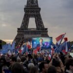 Celebrations at the Eiffel Tower