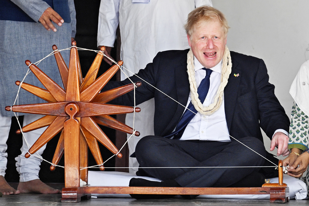 Johnson at Sabarmati