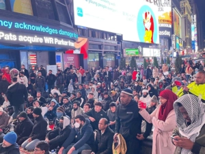 Namaz at Times Square