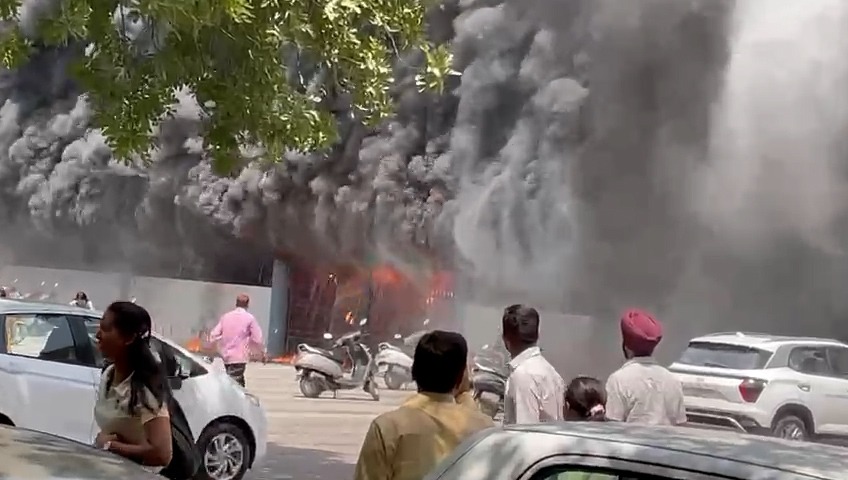 Fire in Amritsar Hospital