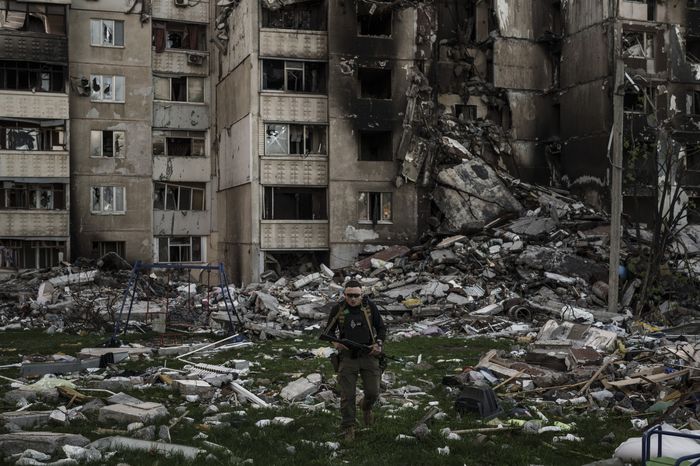 Destruction in Kharkiv