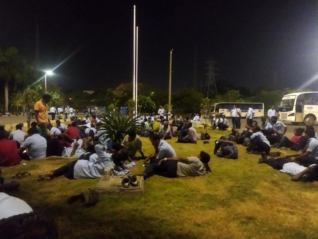 Ford Workers on in house agitation WhatsApp Image
