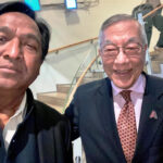 Tirlok Malik (left) with Founder of AABDC John Wang at the event