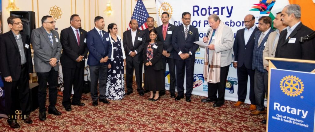 R 1 Rotary officials being sworn in