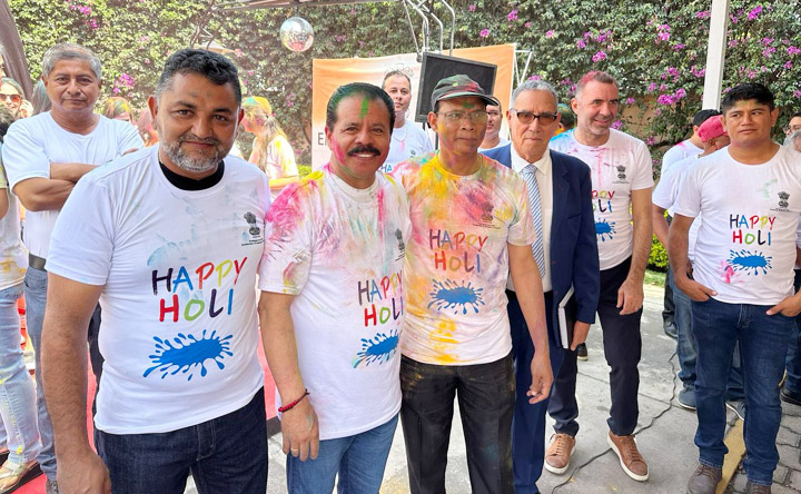 Several prominent dignitaries from Guatemala participated in the Holi Celebrations