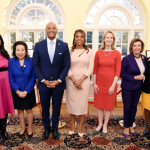 Aruna Miller (extreme left) has been inducted into the Maryland Women’s Hall of Fame