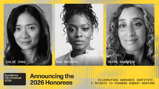 2026 SUNDANCE Honorees, banner. (Credit: sundance.org.)