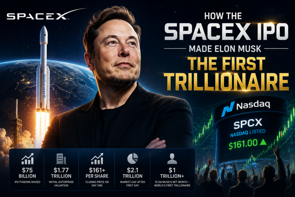 SpaceX IPO makes Elon Musk the world's first trillionaire
